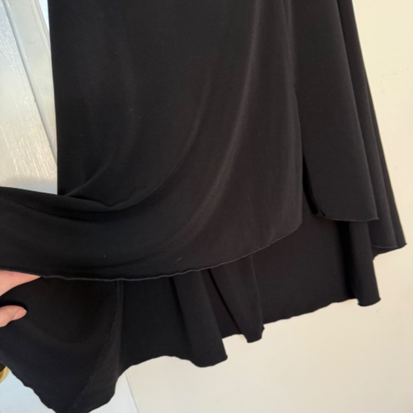 VINTAGE y2k halter asymmetrical cowlneck flowy dress - Picture 4 of 9